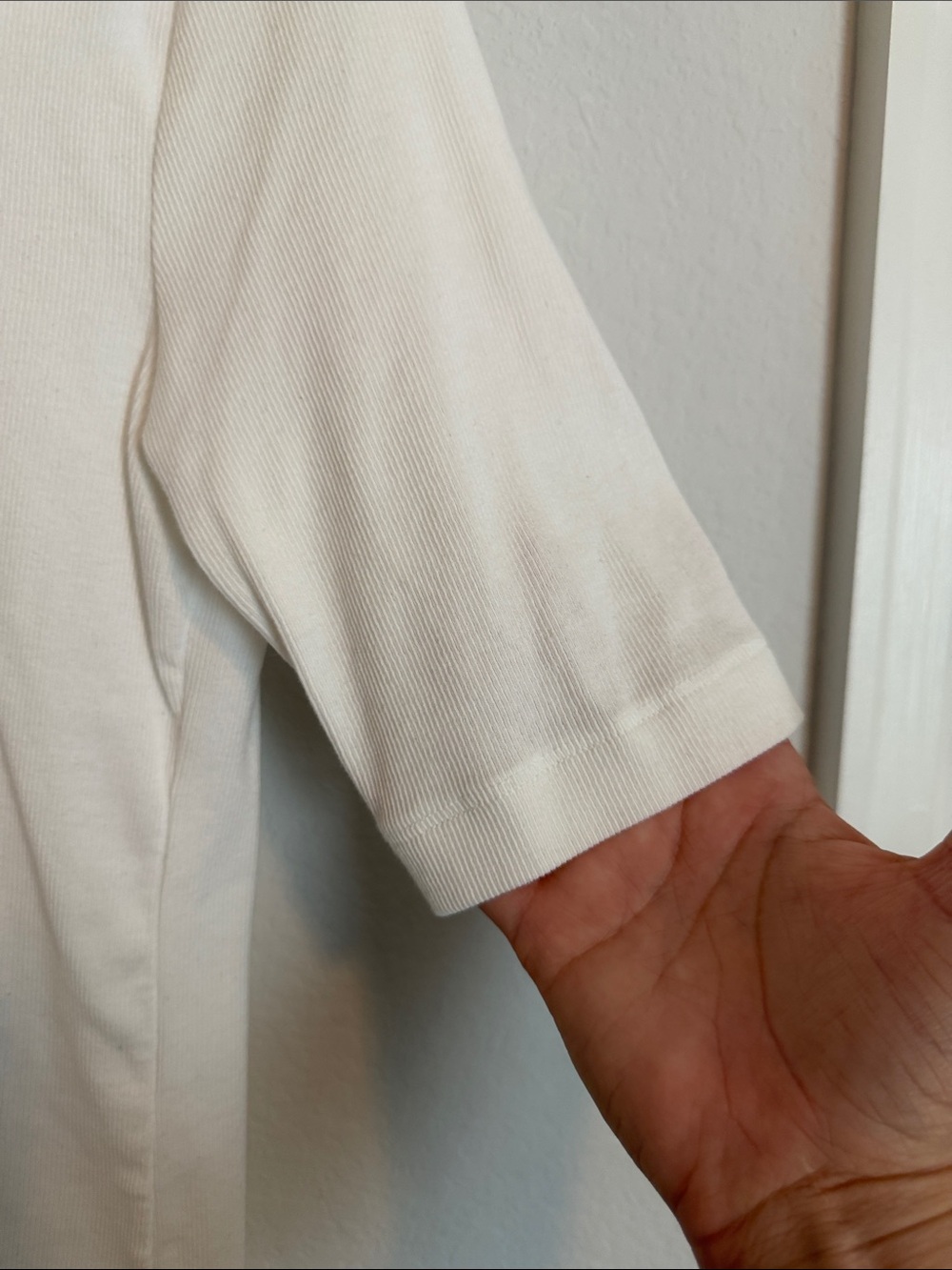 LOFT White Short Sleeve Crewneck Top - Picture 2 of 4